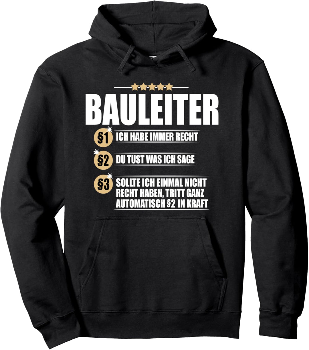 Baggermotiv Outfit Handwerker Maurer Dachdecker Pulli Pullover Hoodie