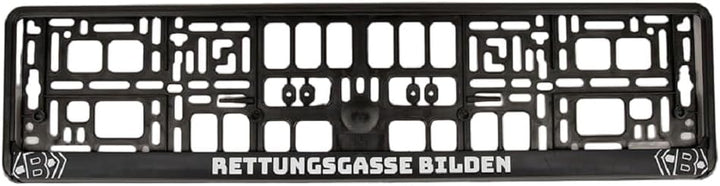 Borussia Mönchengladbach K Kennzeichenrahmen 2er Set - 1 x Rettungsgasse + 1 x Classic Logo - Kennze