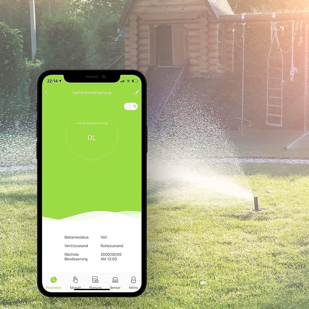 Smartes Bewässerungssystem, Gartenbewässerung, Bewässerungscomputer WLAN mit Repeater, mit App, komp