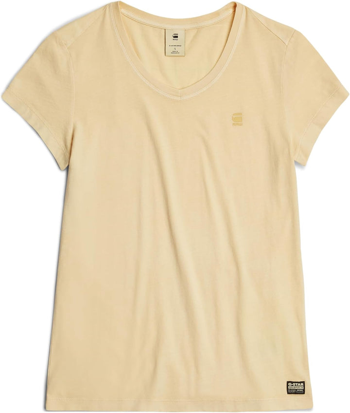 G-Star RAW Damen Eyben Slim V-Neck Top 2.0 Tops XXS Gelb (Reed Yellow Gd D24533-b059-g500), XXS Gelb