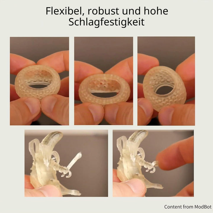 Siraya Tech Tenacious 3D-Druckerharz Flexibles 405 nm UV-härtendes Harz mit hoher Schlagfestigkeit S