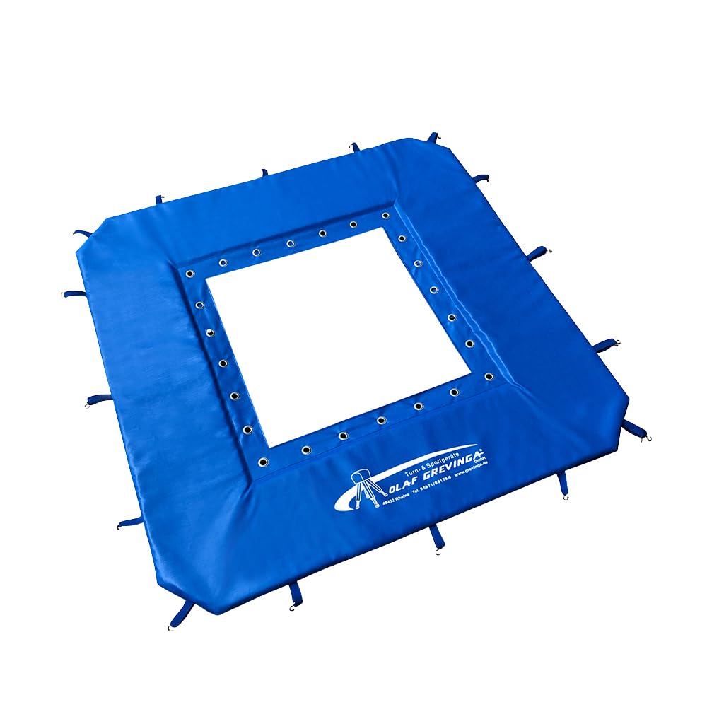 Grevinga® Rahmenpolster für Mini-Trampoline | Ganzabdeckung 125 x 125 cm, 125 x 125 cm