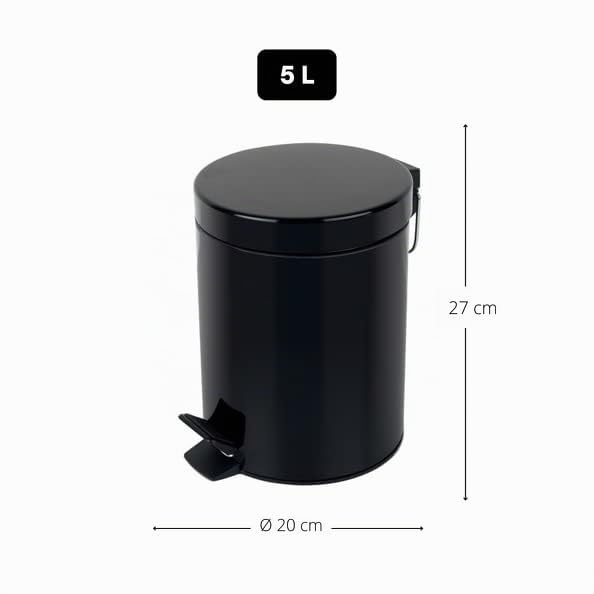 Spirella - Treteimer aus Edelstahl SYDNEY - Modernes Design, Einfache Öffnung, Herausnehmbarer Innen