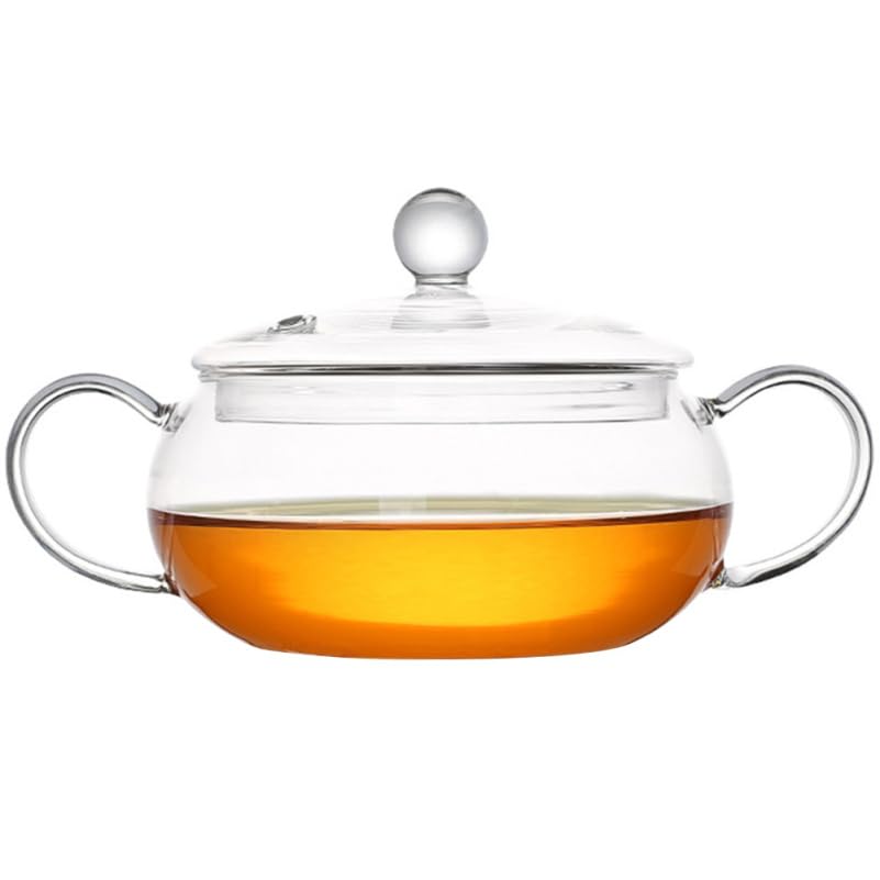 SOIMISS HitzebestäNdiger Glastopf mit Deckel 9.84 Zoll Glas Kochtopf für Induktionsherd Schmoren Koc