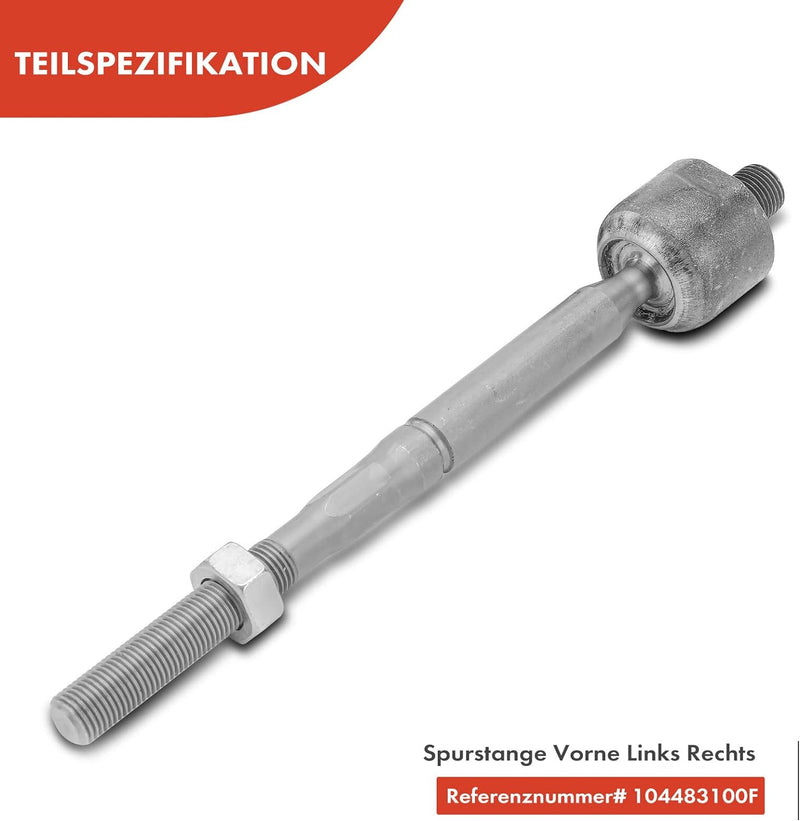 Frankberg 4x Spurstange Spurstangenkopf Vorderachse Links Rechts Kompatibel mit Model 3 5YJ3 2017-20