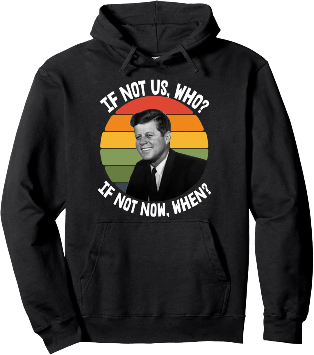 John F Kennedy Zitat Retro Vintage JFK Pullover Hoodie