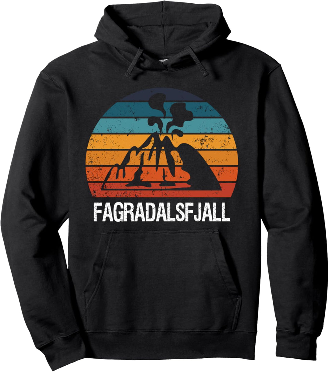 Fagradalsfjall Mountain Vulkan ausgebrochen Island Pullover Hoodie
