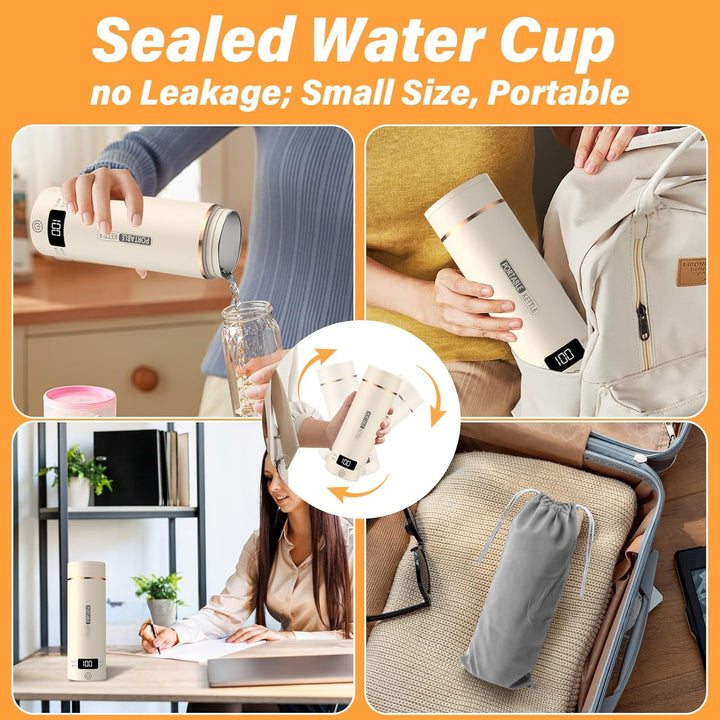 Elektrischer Reisewasserkocher Klein 500ML, Kleiner Wasserkocher Reise Schnelles Kochwasser Mini -Wa