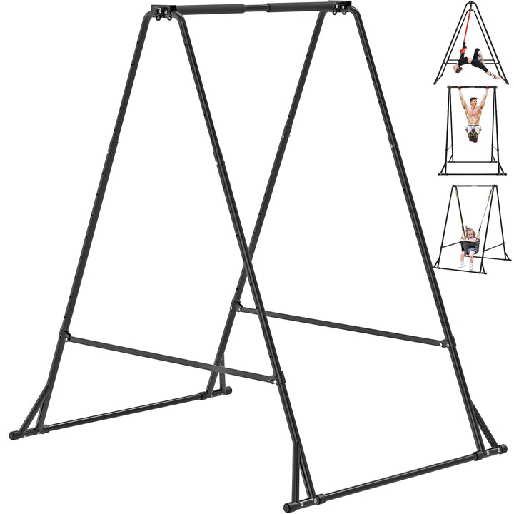 Kipika Klappbare Klimmzugstange, Aerial-Yoga-Gestell & Rahmen für Hängesessel, Höhenverstellbar, Sta