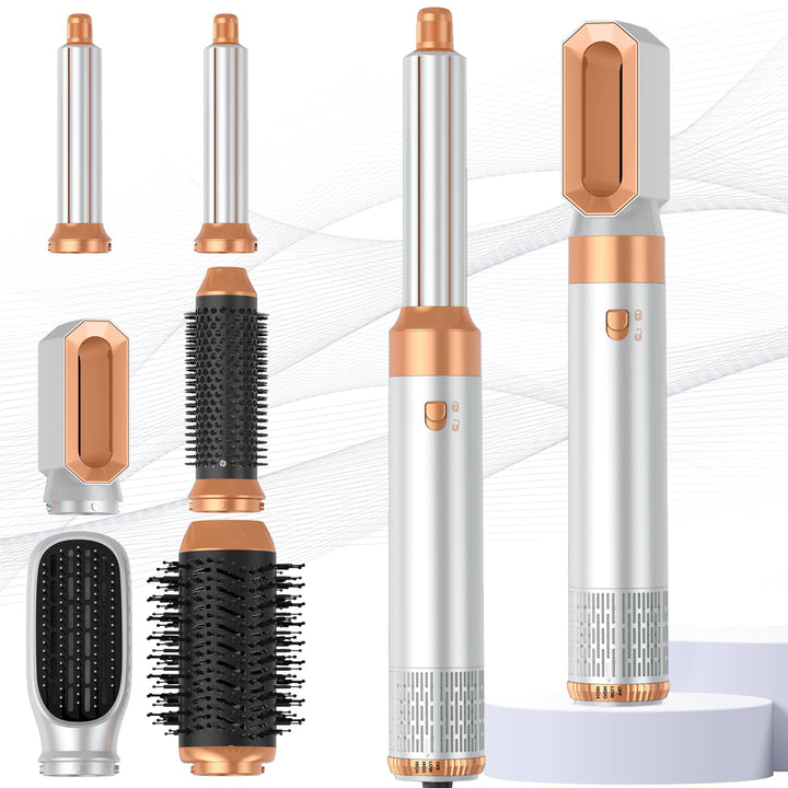 MogaWave Pro Hair styler 6 in 1 Air styler 1000W Multi Haarstyler mit Haartrockner Rundbürstenföhn W