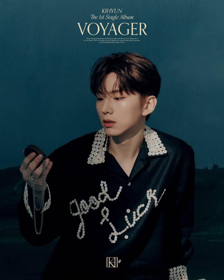Starship Entertainment KIHYUN MONSTA X - VOYAGER (1st Single Album) CD + Extra Photocards Set (Voyag