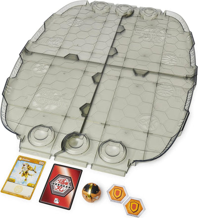 BAKUGAN 'Geogan Rising' Arena, Battle Matrix, zerlegbares Spielfeld mit exklusivem Aurelus Sharktar