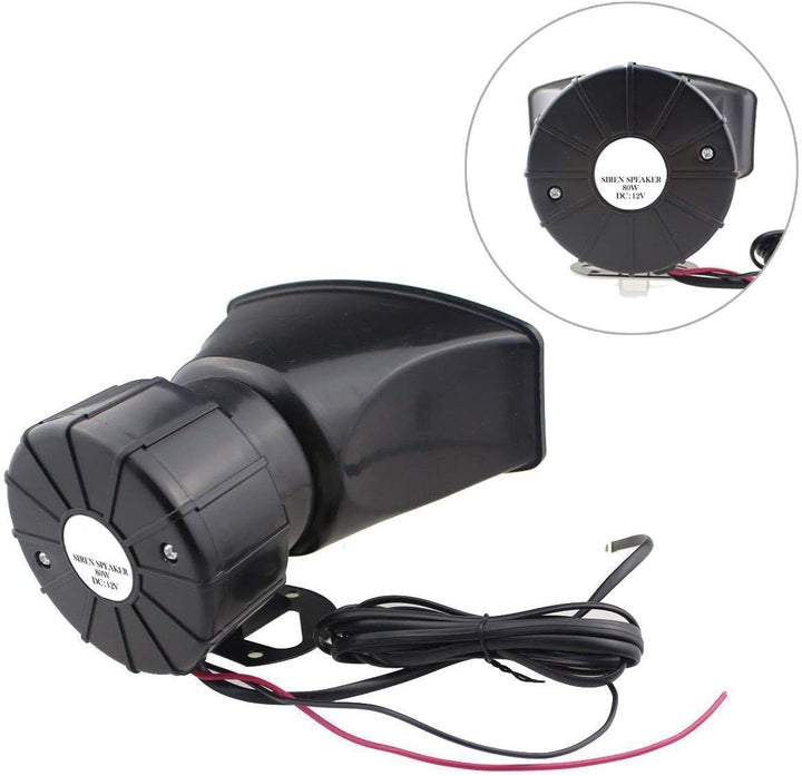 Autosirene Autohupe elektrische Hupe Notverstärker Autosirene mit Mikrofon PA Lautsprechersystem 7 T