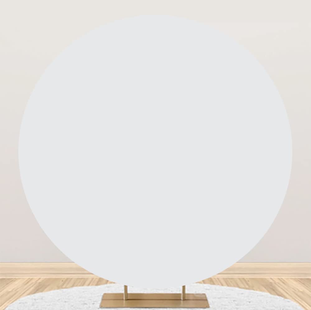 Aoihrraan 220cm Durchmesser Schlicht Weiss Runden Fotografie Hintergrund Weiss Hintergrund Einfarbig