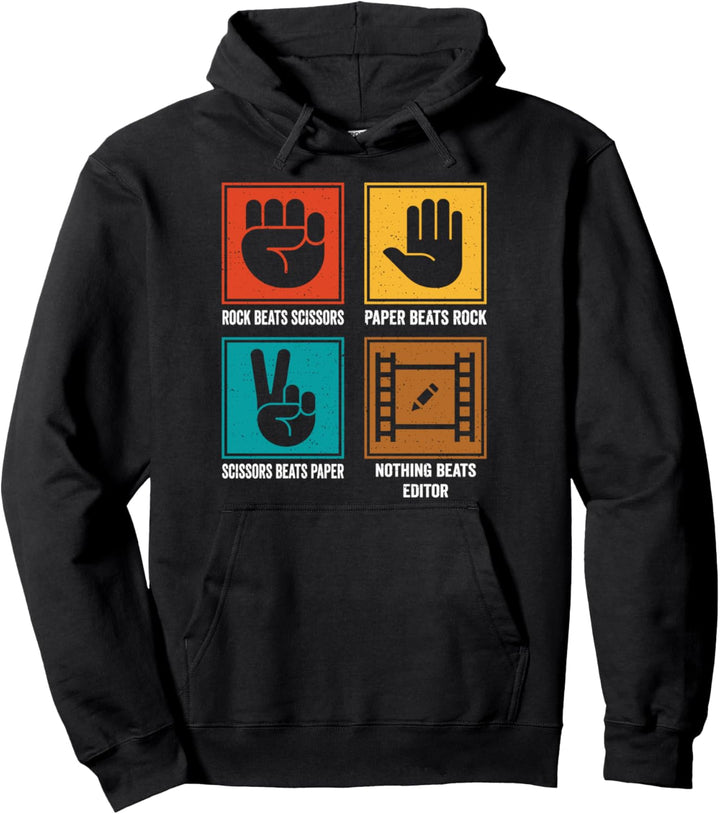 Nothing Beats Editor - Cool Columnist Video Photo Editor Pullover Hoodie