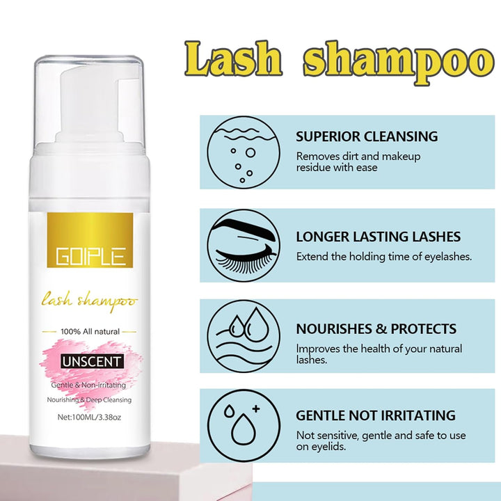 Wimpernverlängerungsreiniger Lash Mousse Wimpern-Shampoo für Wimpernverlängerungen, USB-Mini-Ventila