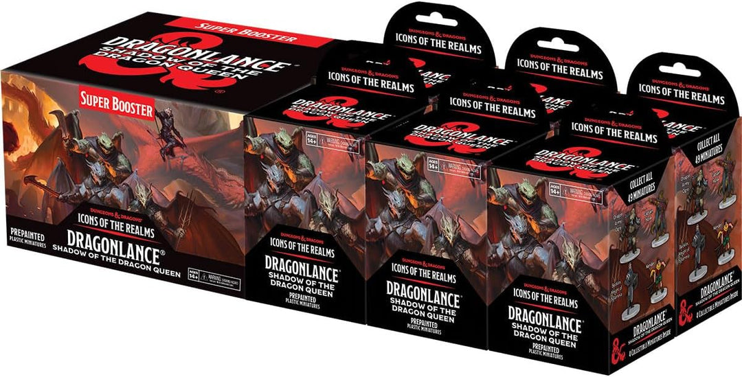 Wizkids D&D Icons of The Realms Dragonlance Shadow of The Dragon Queen Booster Brick Miniatur