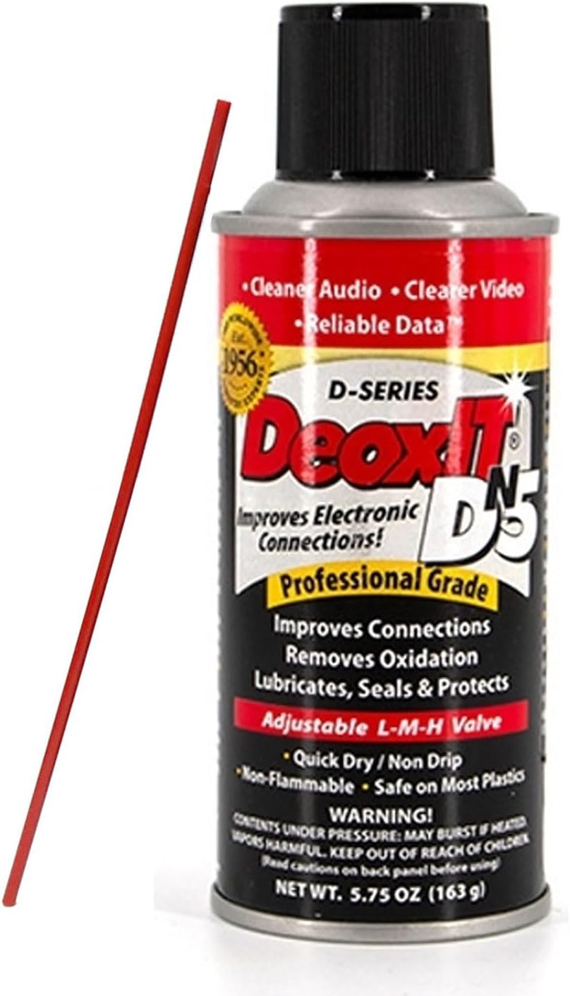 Caig DeoxIT DN5S-6N Metal Contact Cleaner DN5 Kontaktspray + keepdrum Mikrofasertuch
