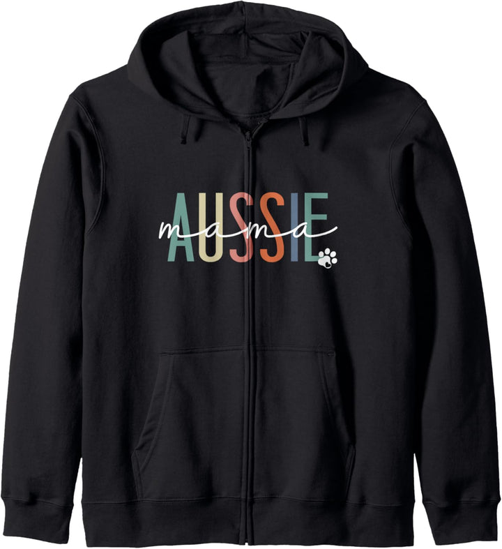 Aussie Mama Australian Shepherd Dog Mom Muttertag Kapuzenjacke