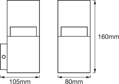 LEDVANCE LED Wandleuchte, Design Leuchte in Kristalloptik für Aussen, Warmweiss (3000K), 4.5W, ENDUR