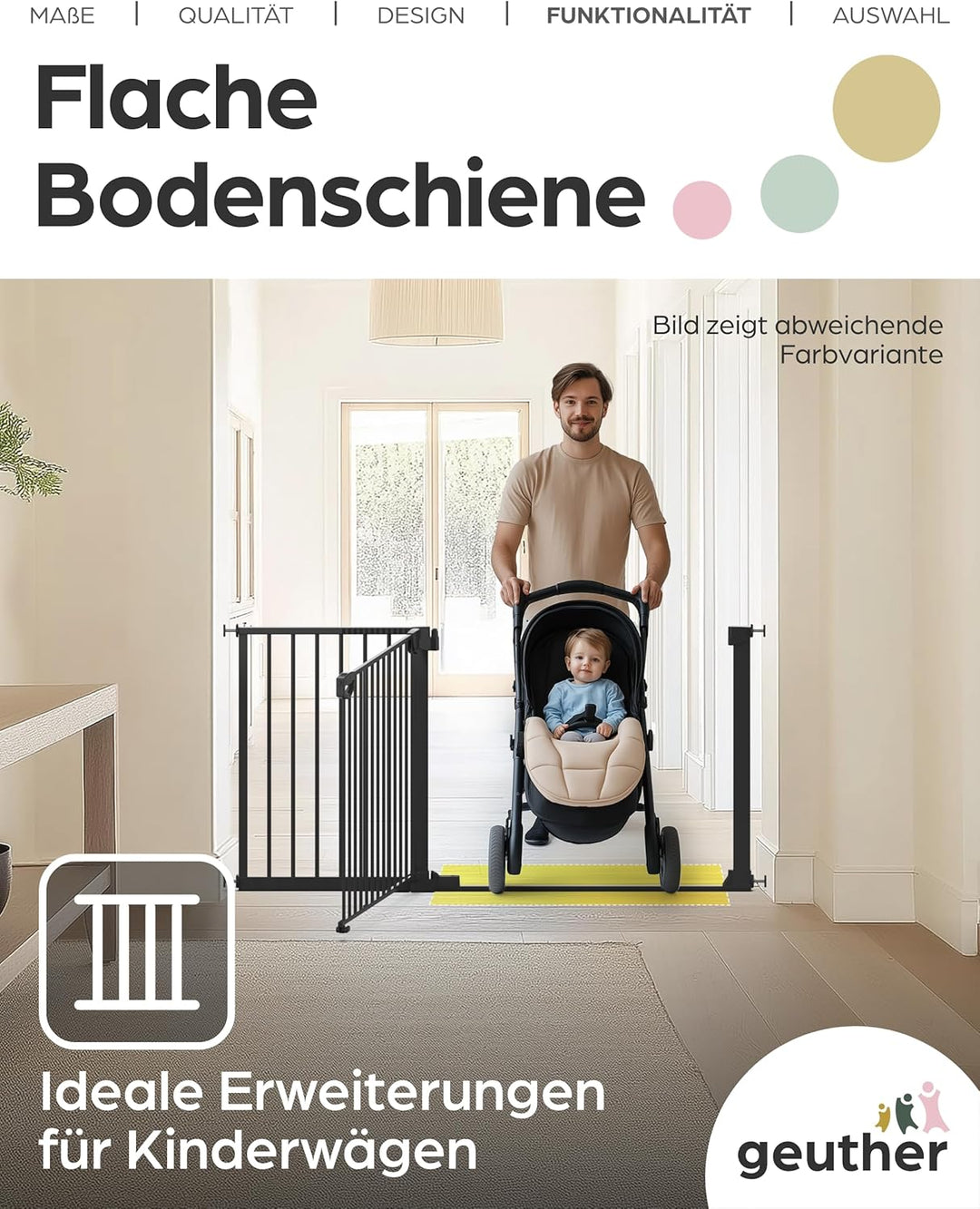 Türschutzgitter Easylock 10 cm Verlängerung Weiss Weiss 10 cm, Weiss 10 cm