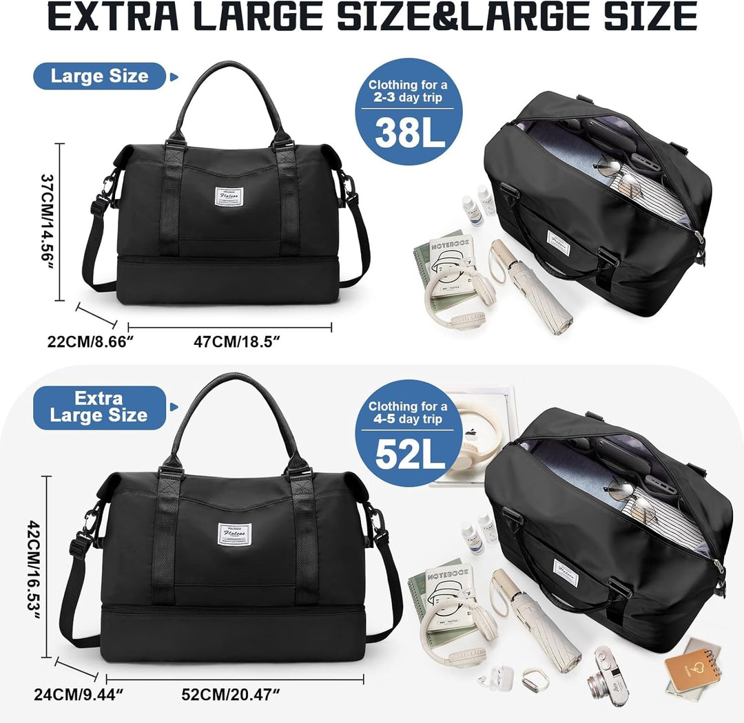Gross Reisetasche Damen Handgepäck Tasche Sporttasche Weekender Bag Schwimmtasche Wasserdicht Travel