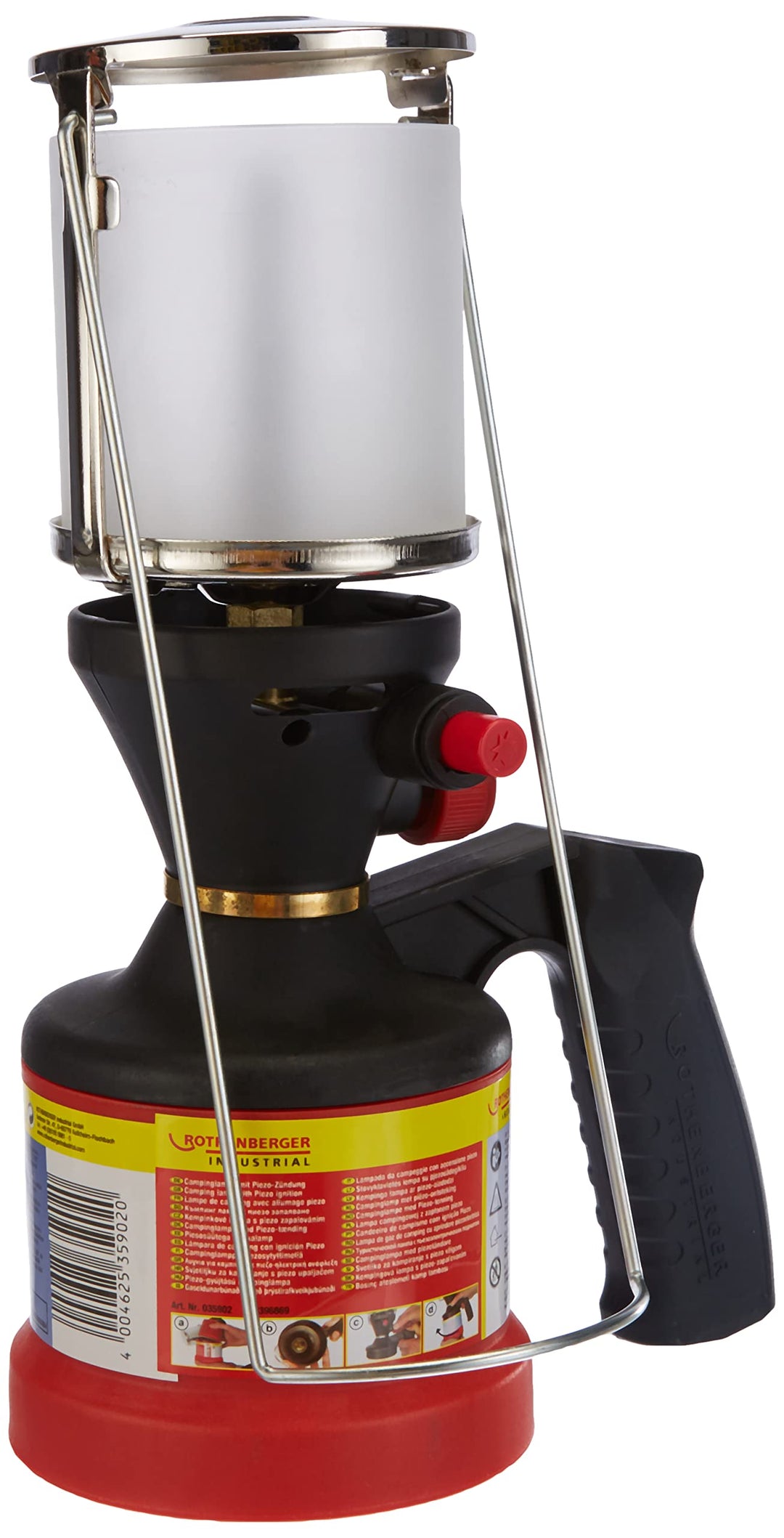 Rothenberger Industrial Erwachsene Scout Campinglampe, schwarz, Einheitsgrösse, 35902 Single, Single