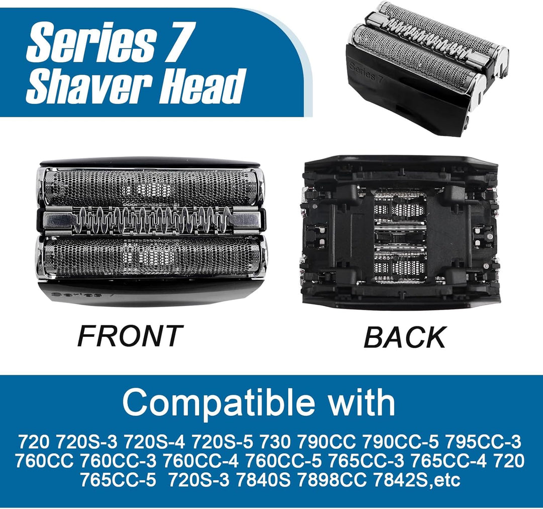 2 Stück Series 7 Scherkopf 70B Rasierkopf für Br*un, Elektrorasierer S7 Scherkopf Series 7 Ersatzras