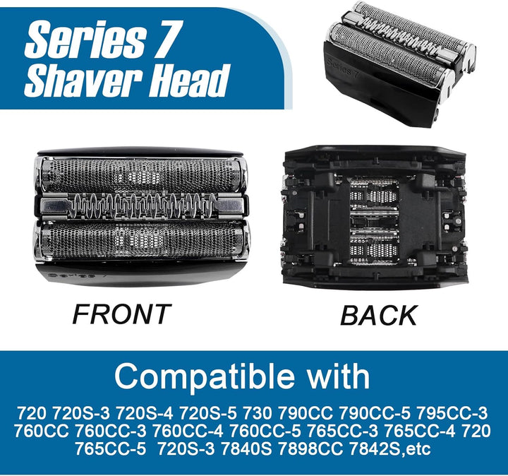 2 Stück Series 7 Scherkopf 70B Rasierkopf für Br*un, Elektrorasierer S7 Scherkopf Series 7 Ersatzras