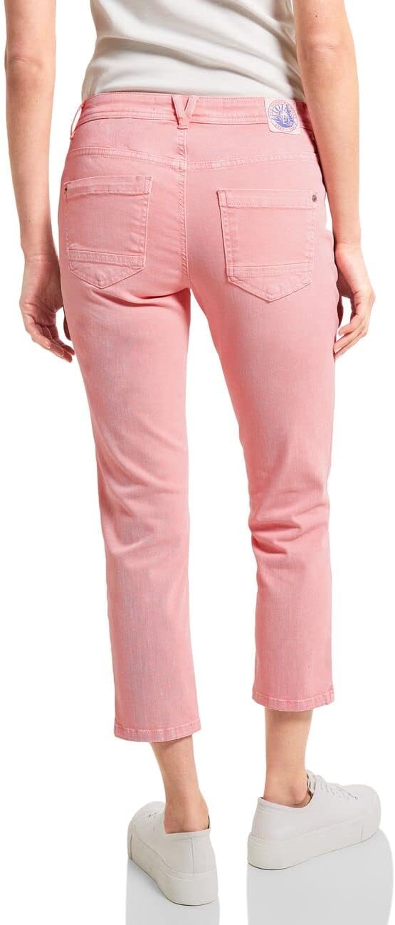 Cecil Damen Loose Fit Hose in 7/8 34W / 26L Soft Neon Pink, 34W / 26L Soft Neon Pink