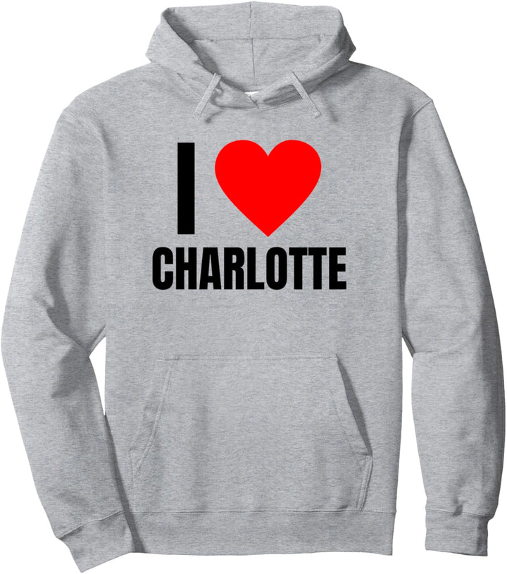 I Love Charlotte Name Personalisierte Frauen Herz Freund Mädchen Pullover Hoodie