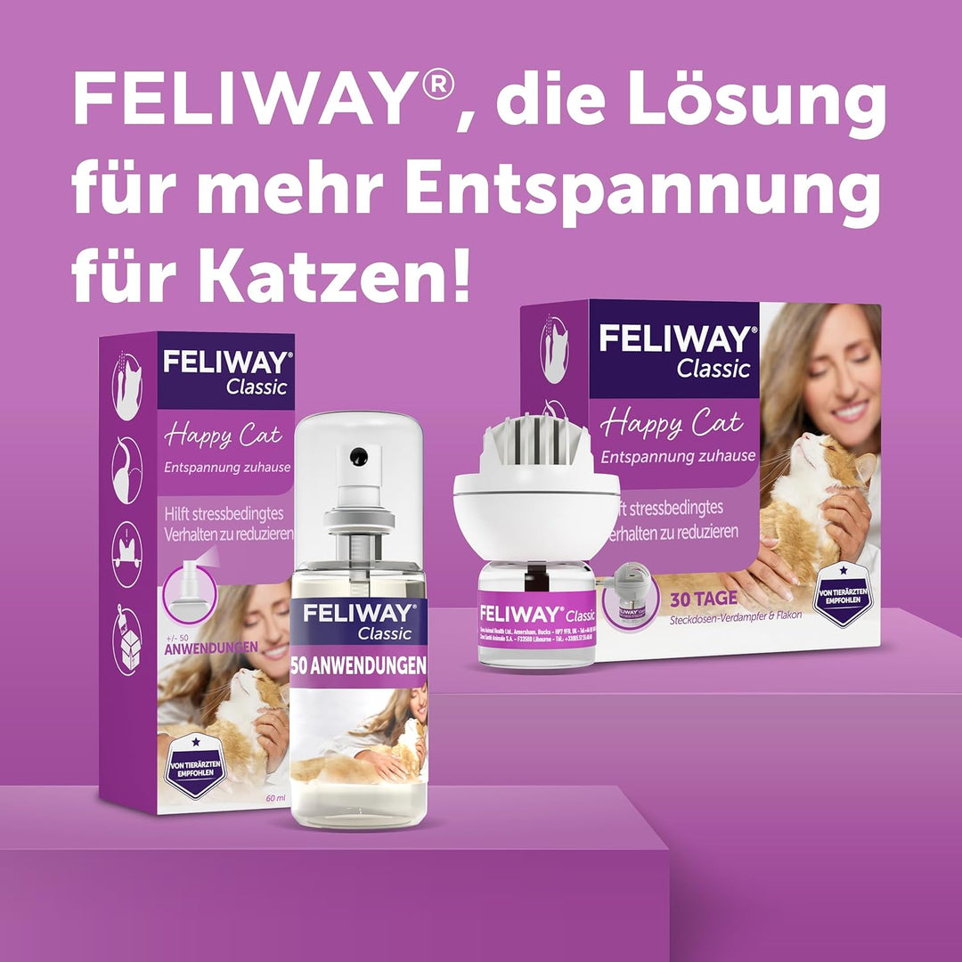 FELIWAY Classic Transport Spray für Katzen | Stressfreie Reise & Transport | sorgt für Entspannung b