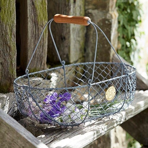 Burgon & Ball Sophie Conran Erntekorb, gross, Grau L Grau, L Grau