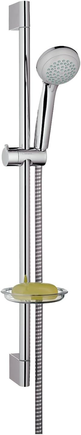 hansgrohe Crometta 85 Duschset (0,65 m, 2 Strahlarten mit Seifenablage) Chrom 2 Strahlarten mit Seif