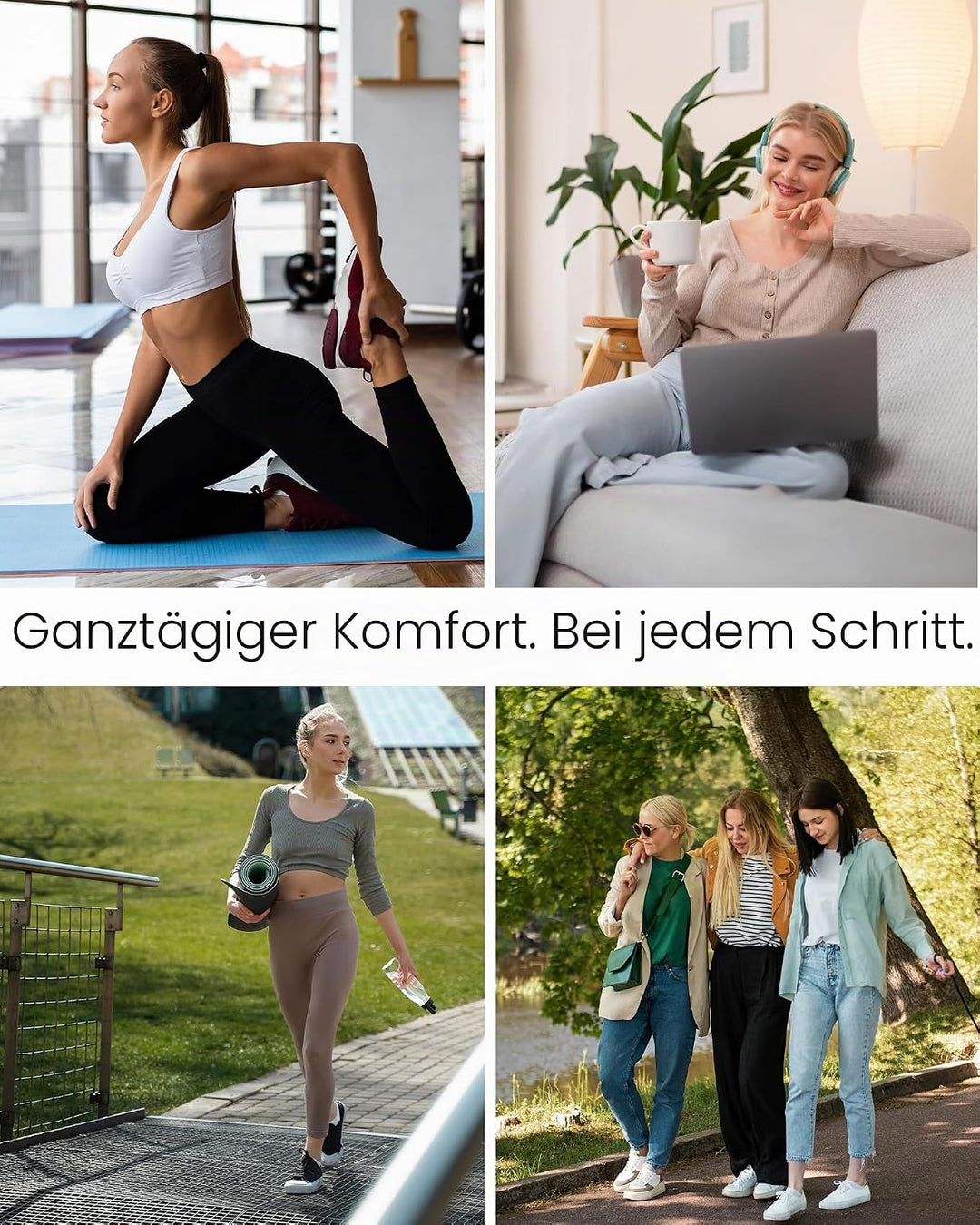 GoWith 6 Paar Sneaker Socken für Damen und Herren, Bambus (Viskose) Bunte Socken, Ohne Naht Sportsoc