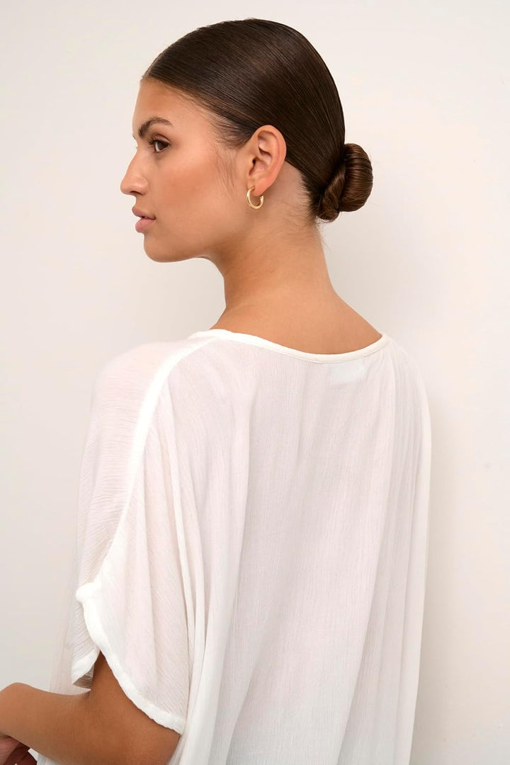 KAFFE Ärmellose Bluse KAamber KAamber Stanley 40 Weiss, 40 Weiss