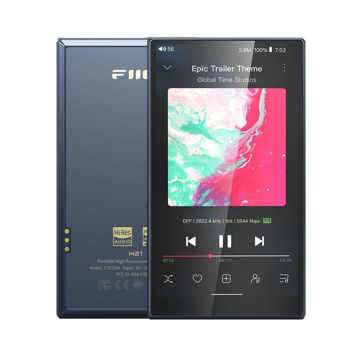 FiiO M21 High-Res tragbarer Musikplayer (Dunkelblau), Dunkelblau