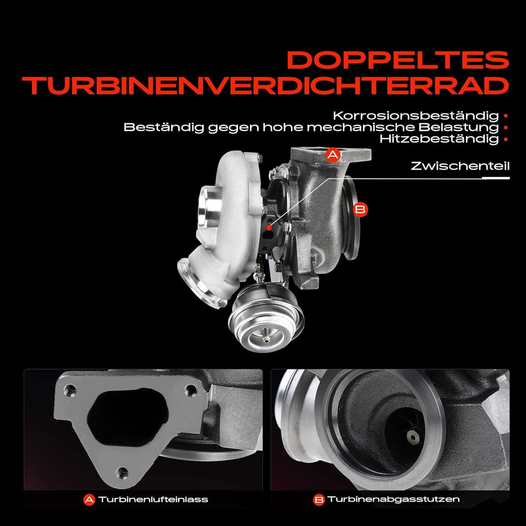 Frankberg Turbolader Kompatibel mit Sprinter 2-T B901 B902 2000-2006 Sprinter 3-T B903 2000-2006 Spr