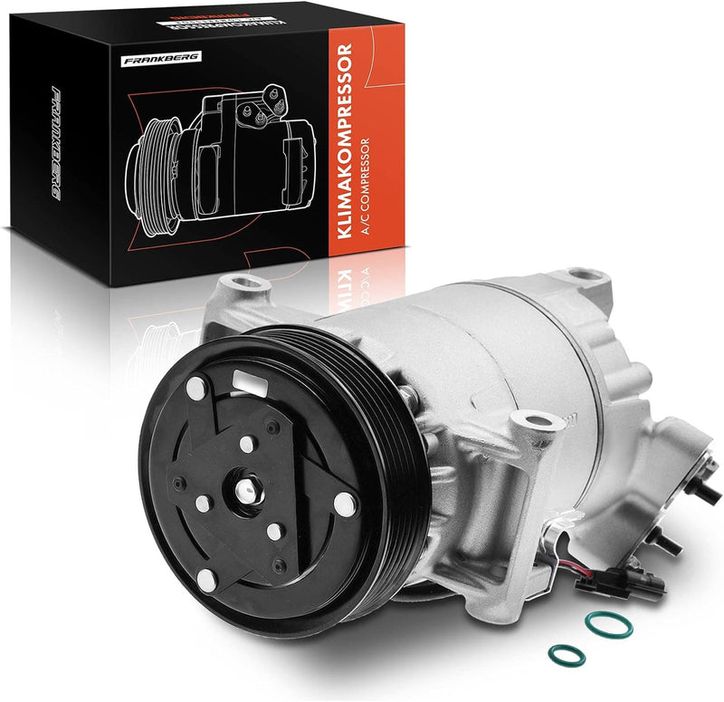 Frankberg Klimakompressor Kompatibel mit Qashqai +2 I J10 JJ10E NJ10 2.0L 2007-2013 Clio III BR0/1 C