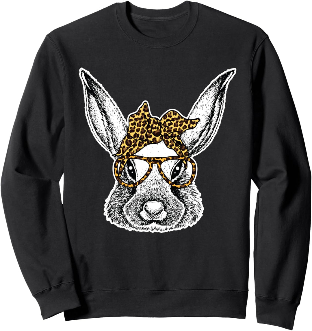 Niedliche weibliche Kaninchen Frauen Mädchen lustige Sweatshirt