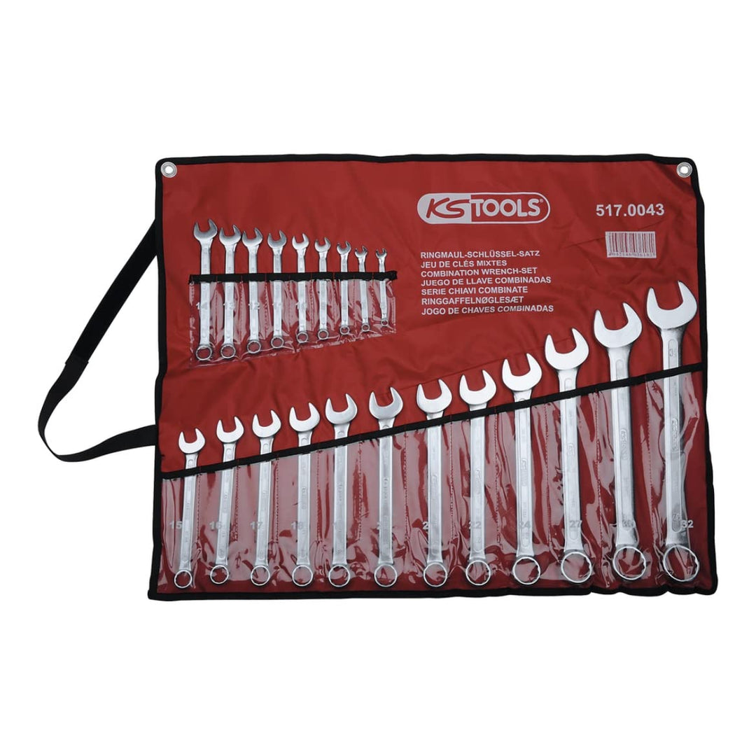 KS Tools 517.0043 Ringmaulschlüssel-Satz, abgewinkelt, 21-tlg 6-32mm