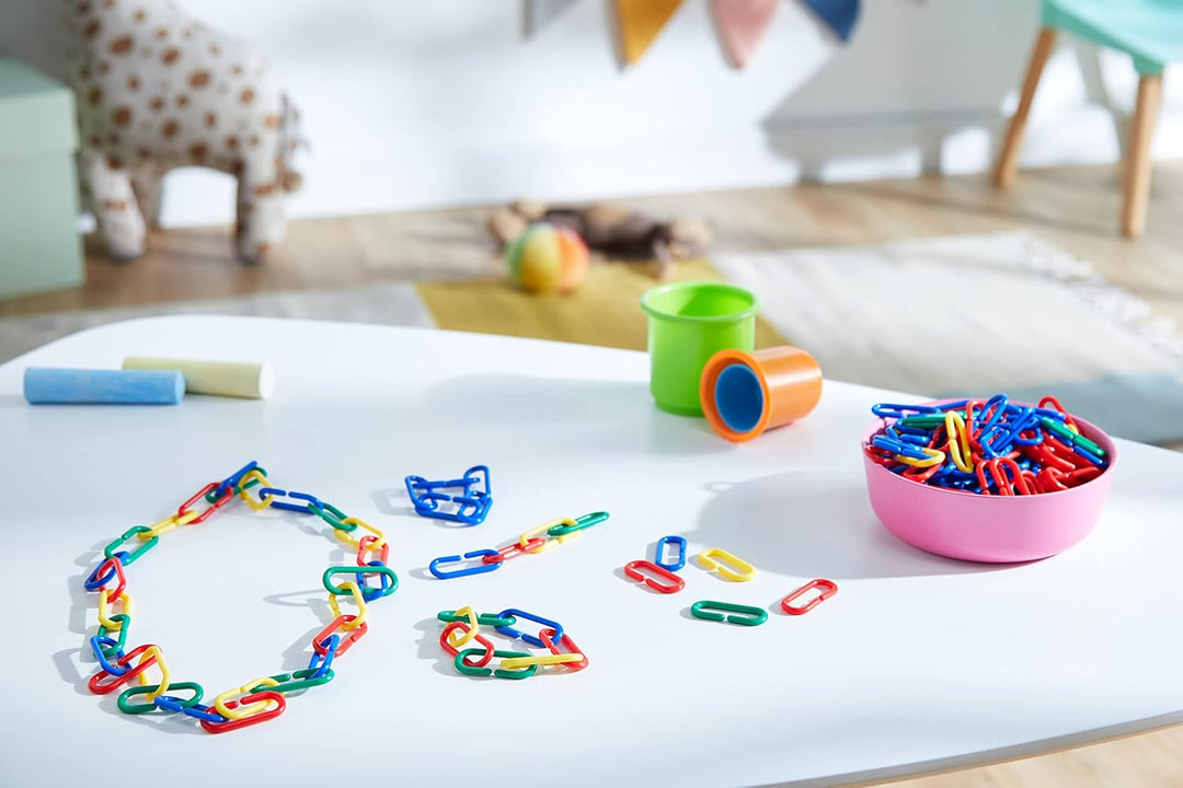Learning Resources Link 'N' Learn Links – Kettenglieder in 4 Farben (Set mit 500 Stück)