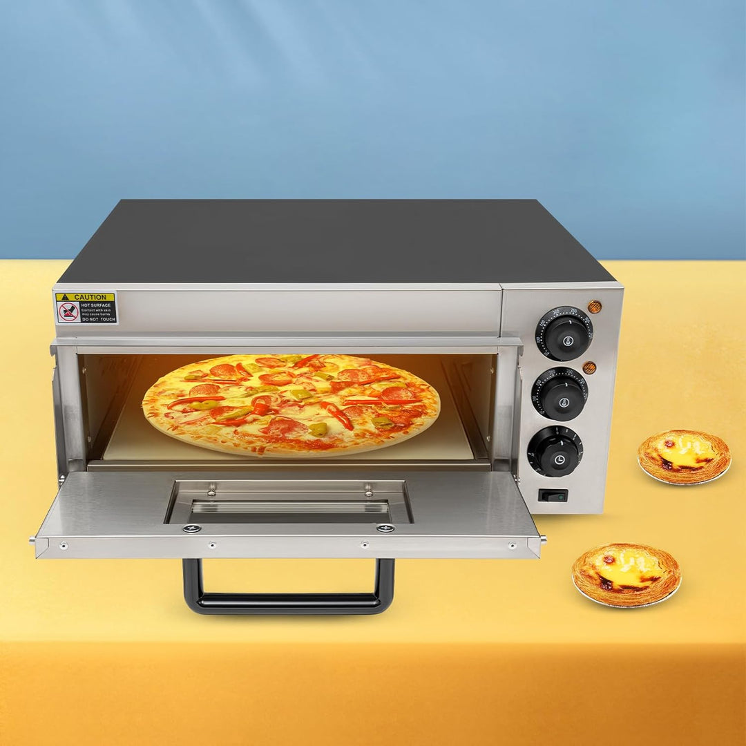Pizzaofen Elektrogerät Backofen Küchengerät Arbeitsplatte Innenbereich Gastronomie 2000W Zeitsteueru