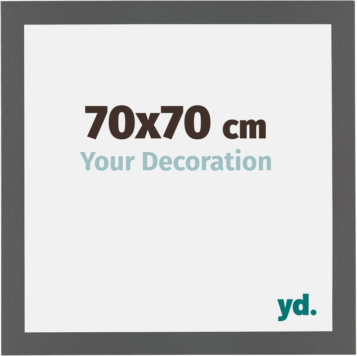 yd. Your Decoration - Bilderrahmen 70x70 cm - Bilderrahmen aus MDF mit Acrylglas - Antireflex - Ausg