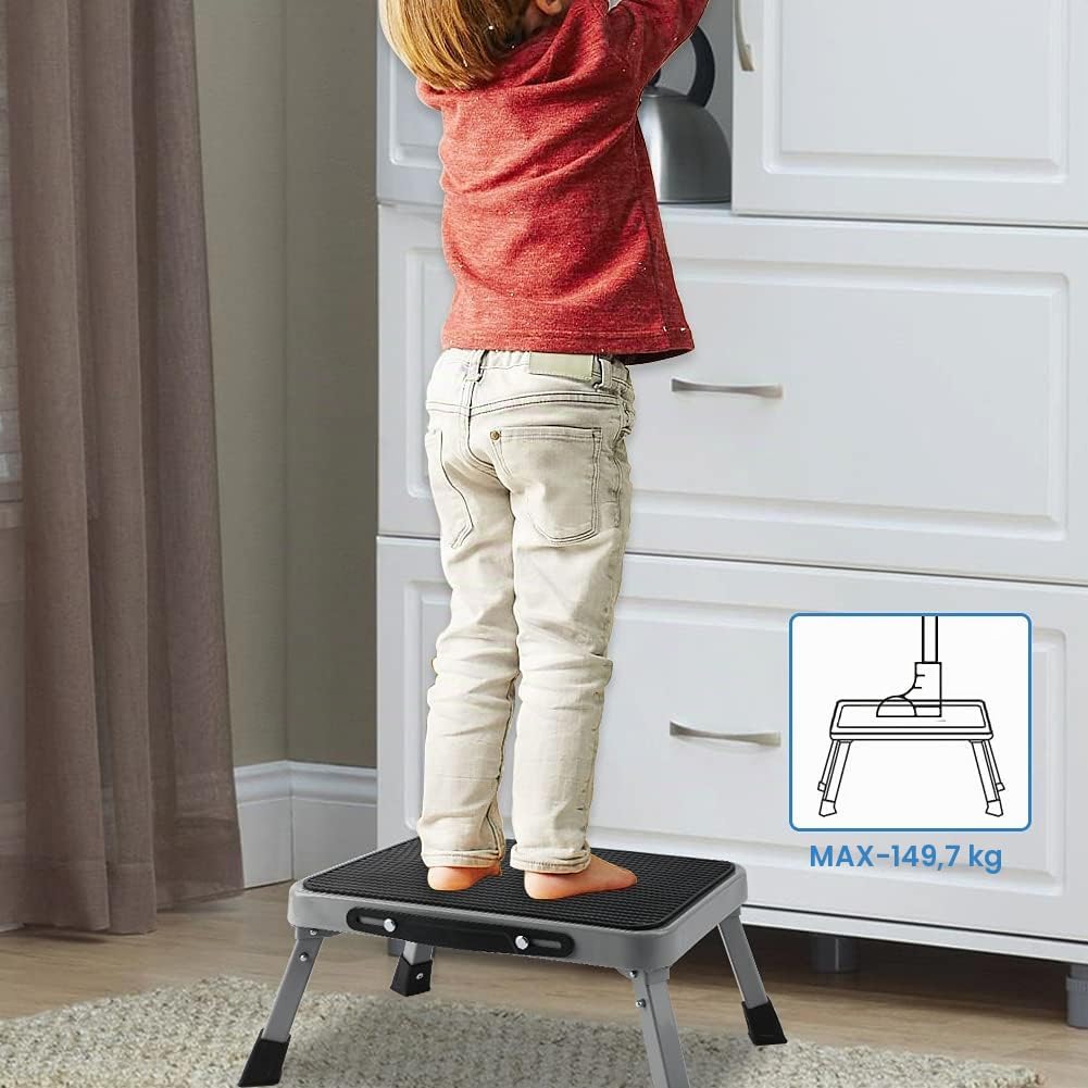 TreeLen Tritthocker, Schwarz, 17,8 cm 17,8 cm Schwarz, 17,8 cm Schwarz