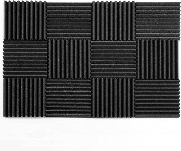 AcousPanel Akustikschaumstoff Schaumstoffplatten Acoustic Foam Schallabsorber Anthrazitgrau (30x30x5