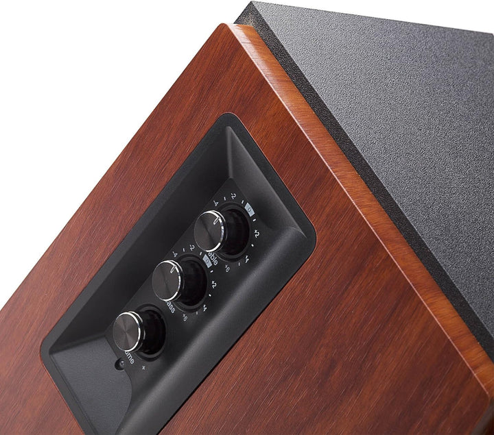Edifier R1700BT Lautsprecher-Set 2 Regallautsprecher analoge + digitale Anschlüsse Bluetooth Echthol