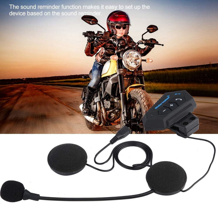 Motorrad Headset, BT Helm Kopfhörer Lautsprecher Motorrad Headset Bluetooth V5.0 Unterstützung Freis