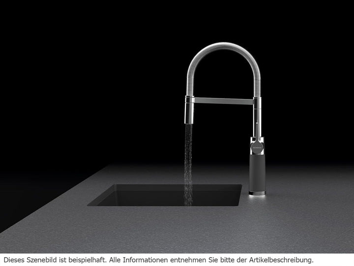 SCHOCK Küchenarmatur SC-550 Stone – Hochdruck Armatur CRISTADUR mit Festauslauf und Standard Norm-An