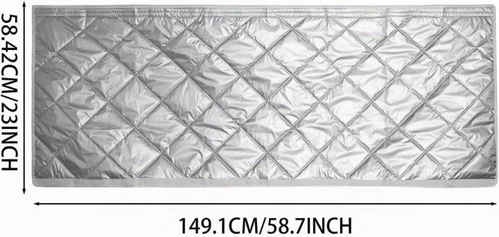 Schlauchabdeckung Tragbare Klimaanlage Gesteppte Klimaanlage-Schlauch-Isolierhülle 147x58 Cm 2 Verst